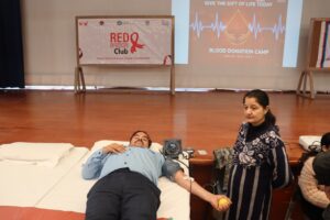 जयपी यूनिवर्सिटी ऑफ़ इन्फ़ॉर्मेशन टेक्नोलॉजी (जेयूआईटी), वाकनाघाट में रक्तदान शिविर का आयोजन किया गया I